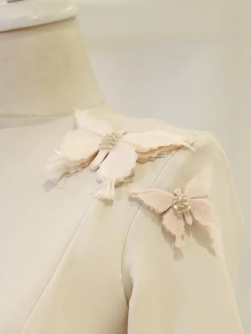 Butterfly Modest Evening Dress