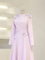 Butterfly Modest Evening Dress