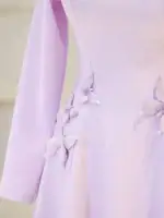 Butterfly Modest Evening Dress