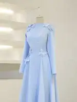 Butterfly Modest Evening Dress