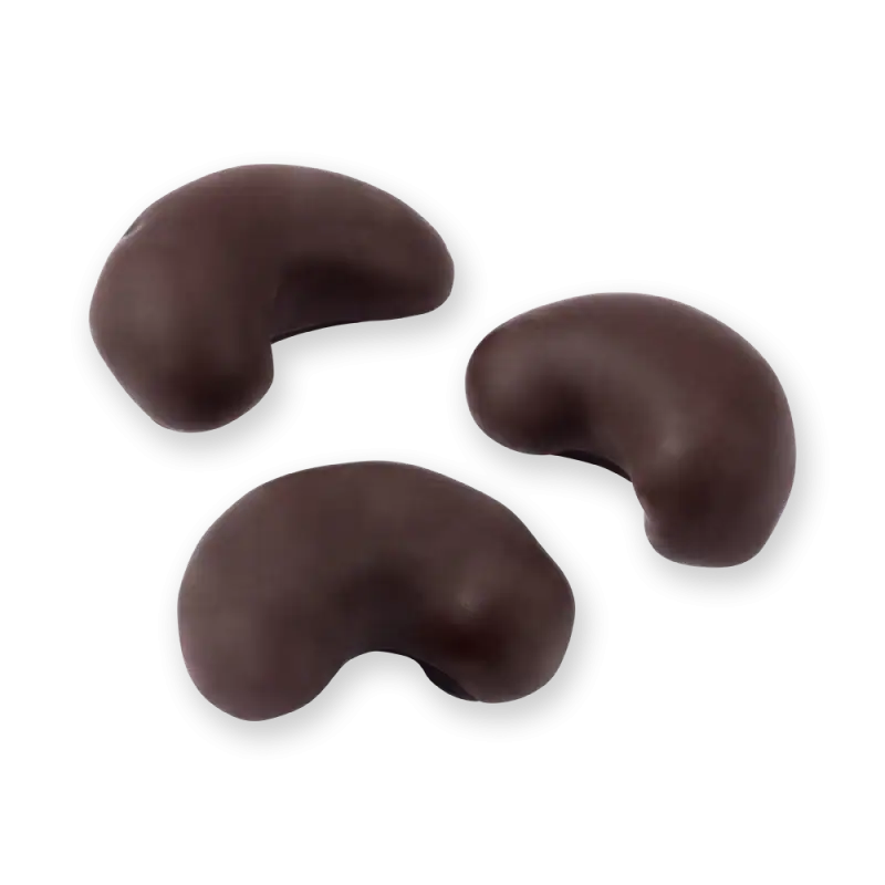 Sweetened chocolate-covered cashew nuts, delicious snack for health-conscious consumers. Perfect for gifting or enjoying with a cup of coffee or tea.
