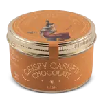 Rich, dark crispy cashew chocolate in a stylish tin, perfect for gifting or indulging, with fast shipping from Turkey's Shop of Turkey online store.