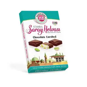 Chocolate-Covered Pistachio Palace Halva - HazerBaba