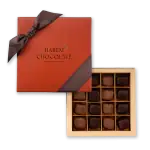 Luxurious box of assorted Turkish chocolates from Harem Chocolate, featuring rich flavors and elegant packaging, perfect for gifting or indulging.
