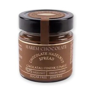Creamy chocolate hazelnut spread jar from Turkey with high-quality ingredients and fast shipping options.