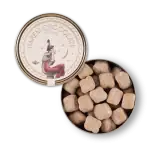 Delicious Turkish Turkish Delight with powdered sugar in a round metal tin, traditional sweet treat from Turkey, fast shipping from Shop of Turkey.
