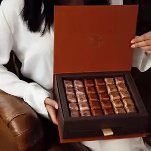 Luxurious Turkish delight chocolates in a high-end gift box from Shop of Turkey, perfect for gifting or indulging in authentic Turkish sweets.