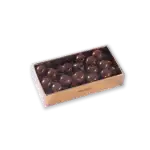 Silky milk chocolate truffles in a transparent box with elegant packaging, perfect for gifting or indulging, from Shop of Turkey for fast shipping worldwide.