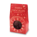 Delicious Turkish Harem Chocolate in festive red packaging with clock design, perfect for gifting and celebrations. Fast shipping from Turkey available.