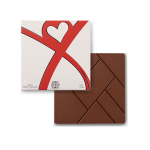 1. Handmade Turkish milk chocolate bar with a sleek, geometric design and rich cocoa flavor, perfect for gifting or indulgence.