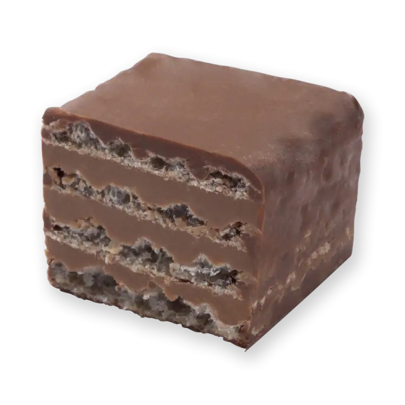 Delicious layered chocolate and cookie square, rich and indulgent, perfect for sweet cravings from Turkey food shop with fast worldwide shipping.