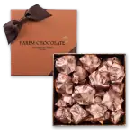 Luxurious box of handmade Harem Chocolate wrapped in elegant pink foil, perfect for gifting or indulging, offers rich Turkish chocolate flavors with fast shipping from Turkey.