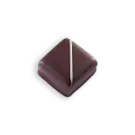 Glossy square-shaped Turkish chocolate with a silver line decoration, perfect for gifting or enjoying as a sweet treat.