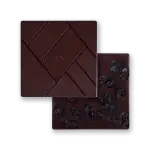 Luxurious dark chocolate bar with raisins, featuring a smooth texture and rich flavor, ideal for gifting or indulgence. Perfectly crafted from premium ingredients for chocolate lovers.