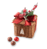 Rattan Cube Box Milk Truffle Chocolate - Harem Chocolate