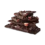 Rich dark chocolate bark with crushed nuts and dried fruits, high-quality Turkish confectionery perfect for gifts or personal indulgence, fast shipping from Turkey available.