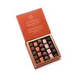 Delicious Turkish chocolates assortment in an elegant gift box with 25 pieces, featuring various flavors and beautiful packaging, perfect for gifting or enjoying a sweet treat.