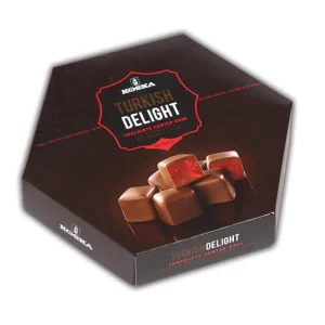 140 g Chocolate Covered Rose Flavored Turkish Delight - Koska