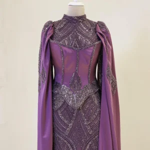 Couture Lunara Modest Evening Dress