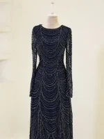 Couture Carmine Evening Dress