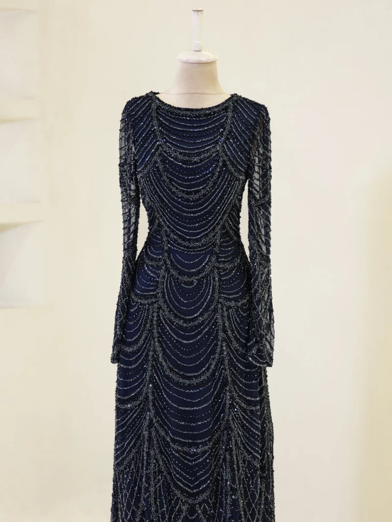 Couture Carmine Evening Dress