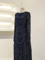 Couture Carmine Evening Dress