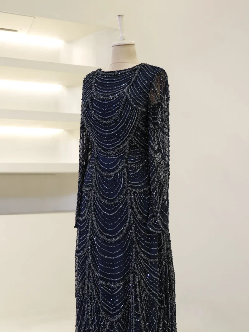 Couture Carmine Evening Dress