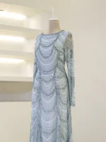 Couture Carmine Evening Dress