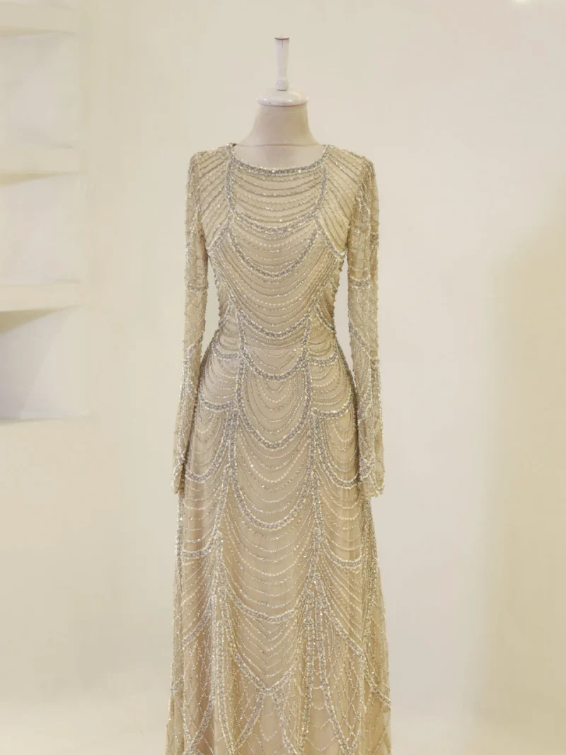 Couture Carmine Evening Dress