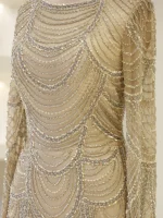 Couture Carmine Evening Dress