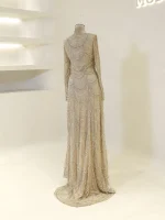 Couture Carmine Evening Dress