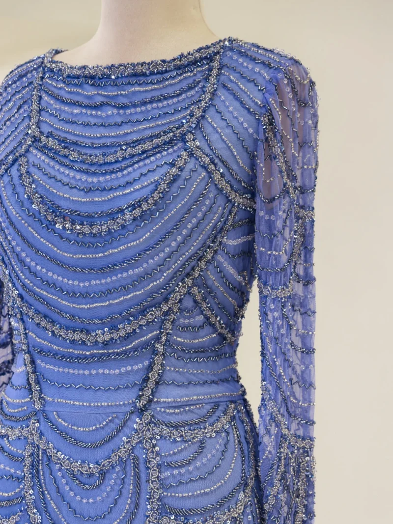 Couture Carmine Evening Dress