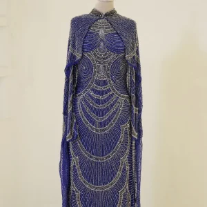 Couture Sorev Modest Evening Dress