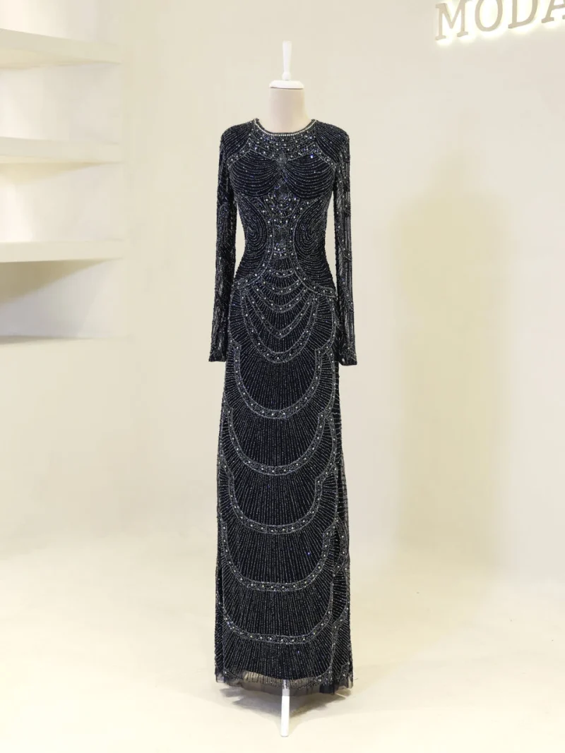 Couture Sorev Modest Evening Dress