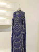Couture Sorev Modest Evening Dress