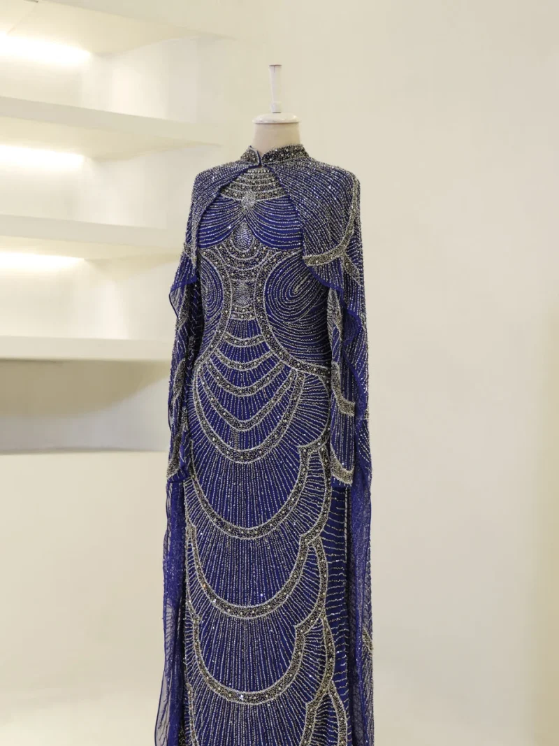 Couture Sorev Modest Evening Dress