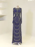 Couture Sorev Modest Evening Dress