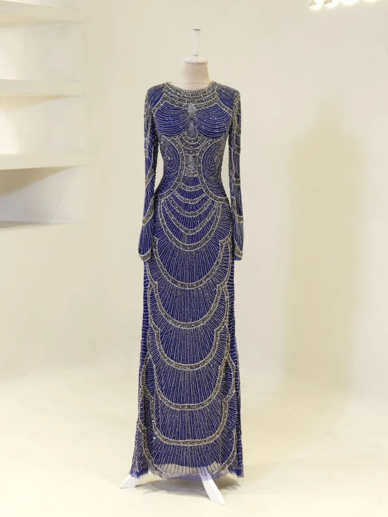 Couture Sorev Modest Evening Dress