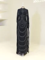 Couture Sorev Modest Evening Dress