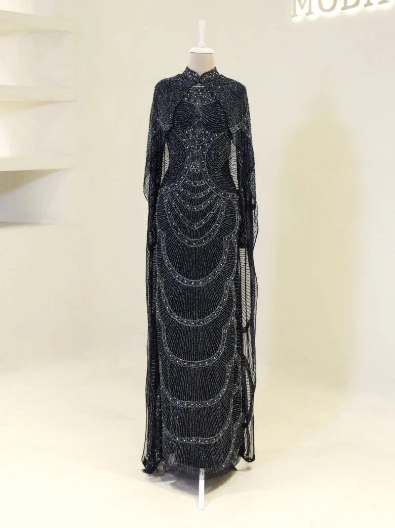 Couture Sorev Modest Evening Dress