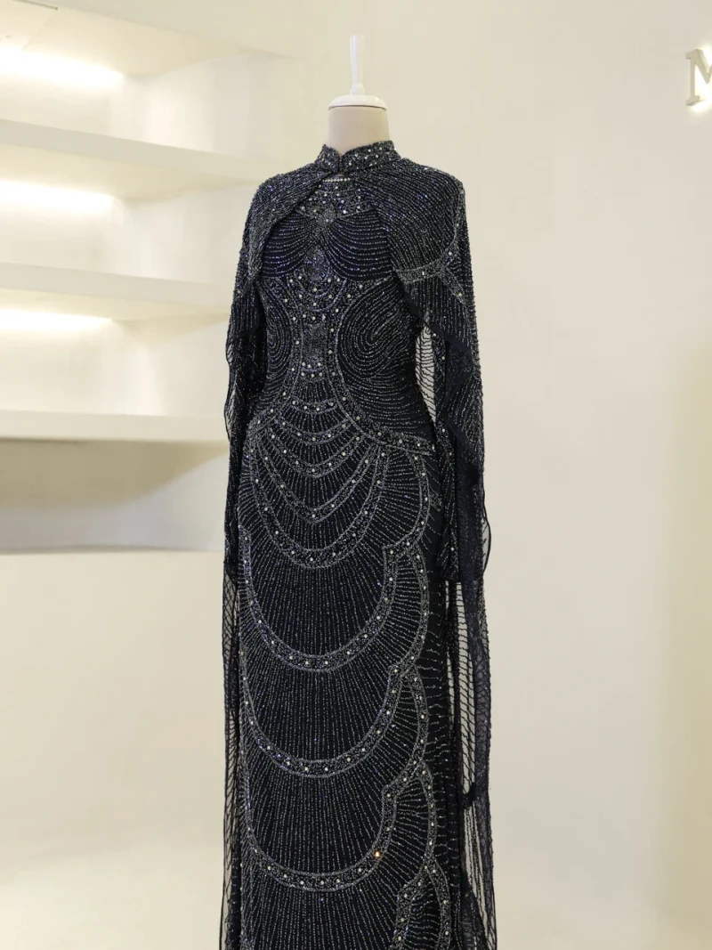 Couture Sorev Modest Evening Dress