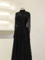 Couture Veloura Evening Dress