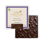 Dried Fig & Boz Antep Pistachio 85% Peru Dark Chocolate Bar - Harem Chocolate