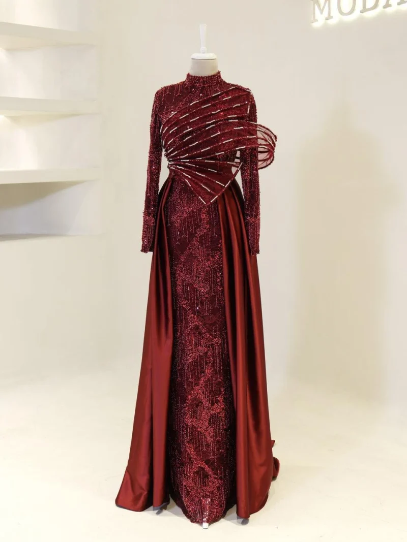 Marcil Modest Evening Dress