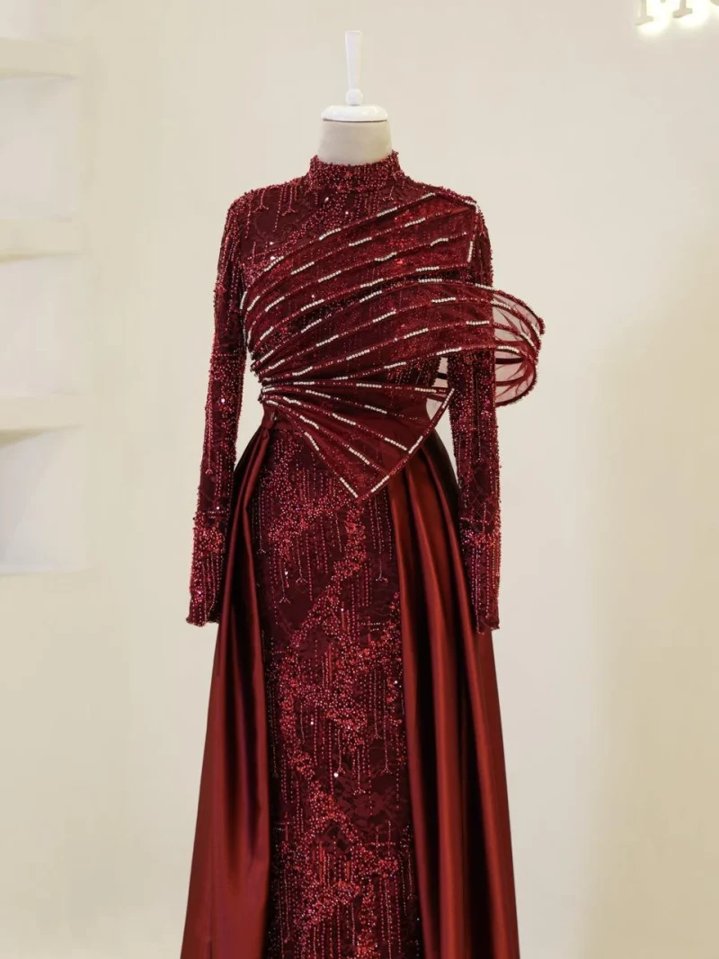 Marcil Modest Evening Dress