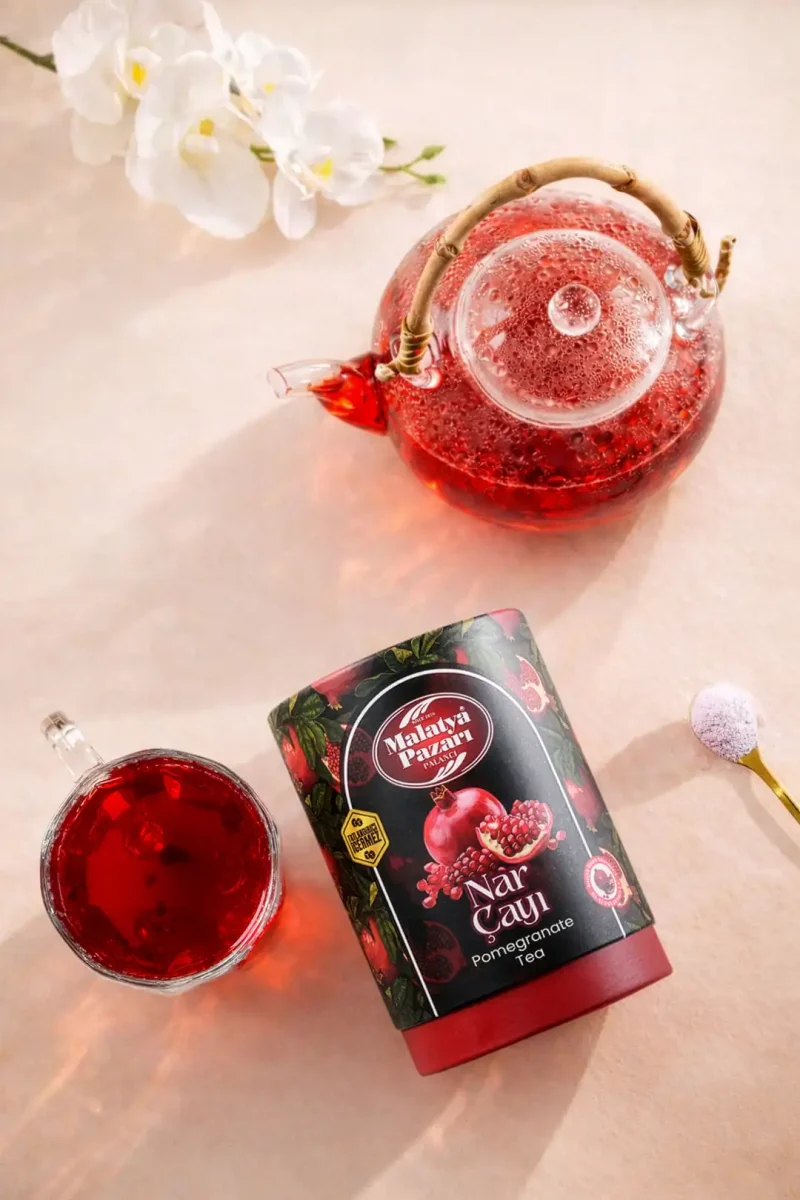 Pomegranate Tea Cylinder Box 200 G - Malatya Pazarı Pomegranate Tea Cylinder Box 200 G - Malatya Pazarı