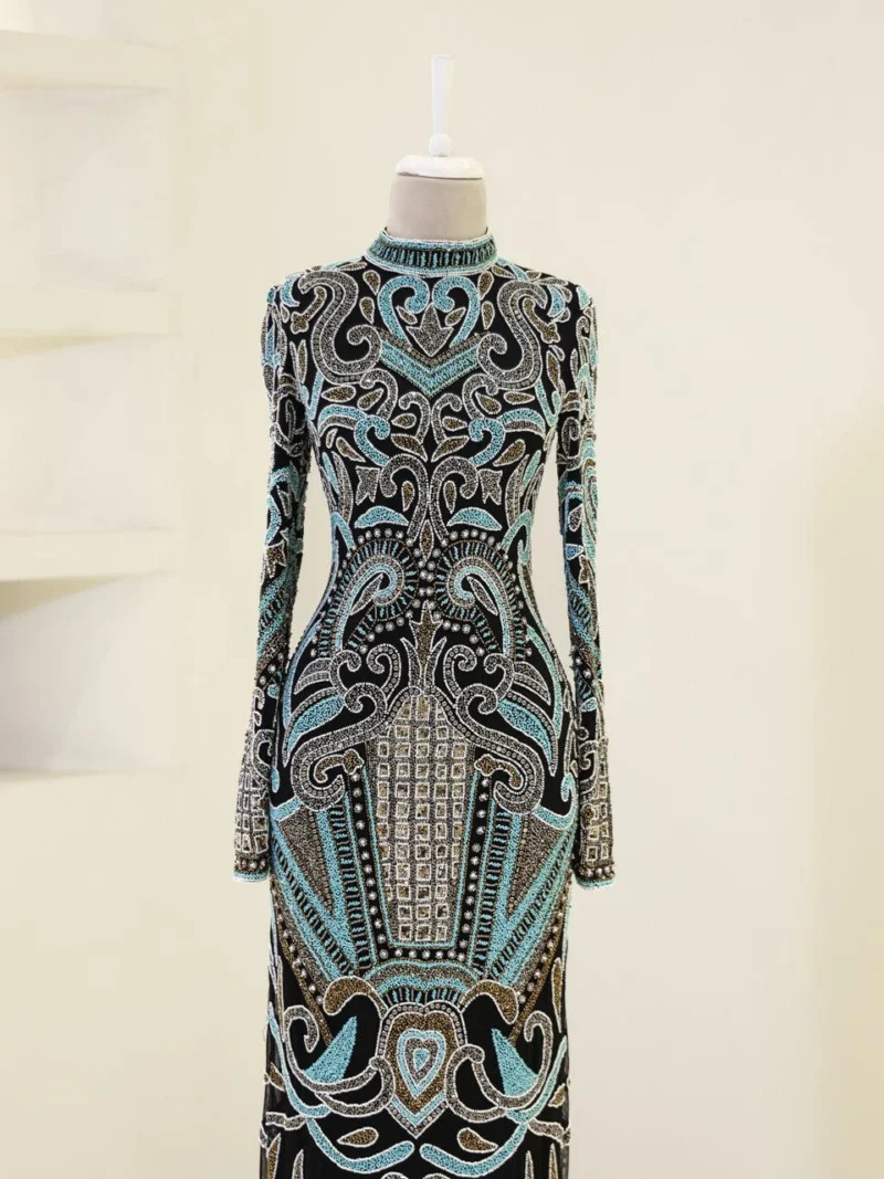 Couture Modena Modest Evening Dress