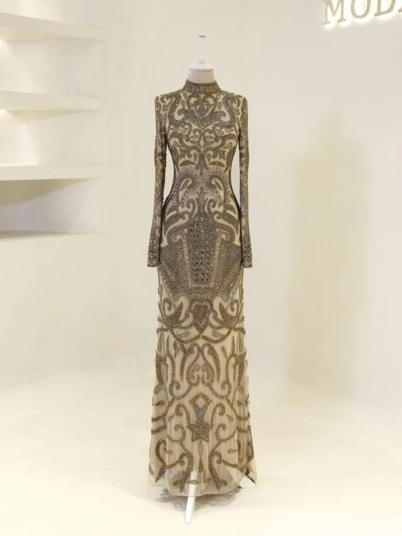 Couture Modena Modest Evening Dress