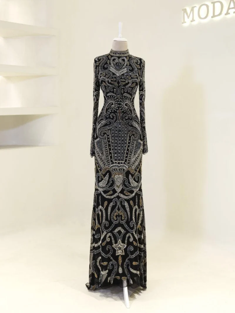 Couture Modena Modest Evening Dress