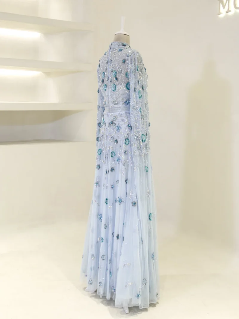 Couture Zorel Modest Evening Dress